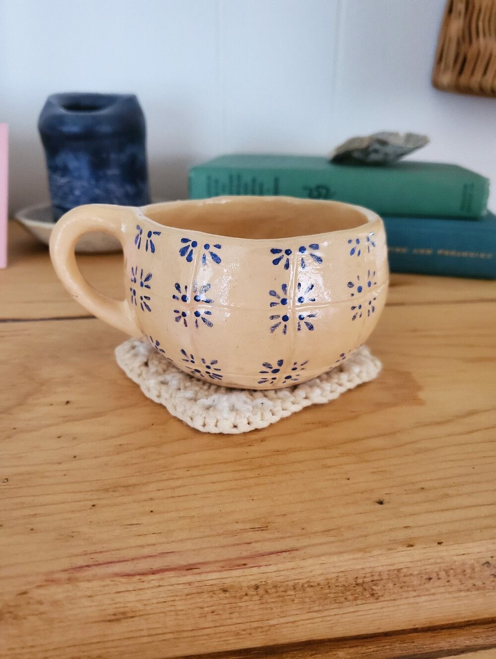 Handmade Ceramic Delft Tile Mug